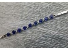 Diamond Blue Sapphire Bracelet